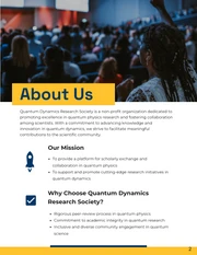 Blue and Yellow Academic Conference Proposal - Pagina 2