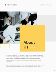 Yellow and Black Minimalist Brand Management Proposal - صفحة 2