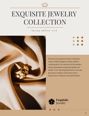 Elegant Brown Jewellery Catalog - Página 1