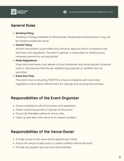 Event Space Rental Contract Template - Pagina 3