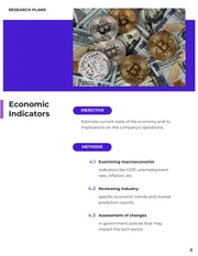 Blue Purple Landing Style Research Plan - Página 4