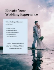 Elegance Simple Modern Wedding Pricing Proposal - Página 5