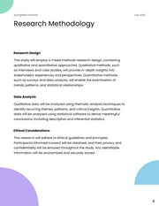 Geometric Purple and Green Business and Economy Research Proposal - Pagina 4