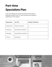 Light Green Minimalist Staffing Plan - page 4