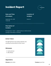 Green Teal Abstract Production Reports - page 4