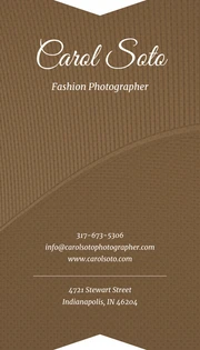 Elegant Photographer Business Card - Página 1
