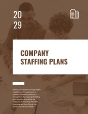 Brown And White Minimalist Modern Company Staffing Plans - Página 1