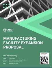Manufacturing Facility Expansion Proposal - page 1