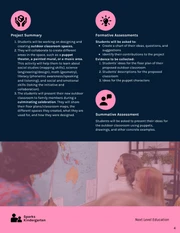 Pink & Dark Grey Project Based Learning Template - Página 4