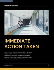 Black And Yellow Simple Incident Report - صفحة 3