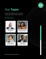 Dark Green Minimalist Brand Management Proposal - page 3