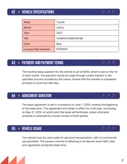 Car Lease Contract Template - صفحة 2