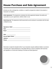 Simple Grey and White Purchase and Sale Agreement Contracts - page 3