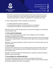 Navy Blue Minimalist Modern Simple Investor Contracts - Página 2