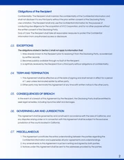 Simple Blue Gradient NDA Contract - صفحة 2