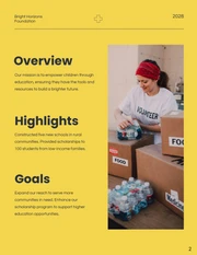 Simple Yellow Charity Reports - صفحة 2