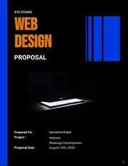 Dark Orange and Blue Design Proposal - صفحة 1