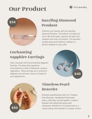 Cream and Beige Jewelry Catalog - صفحة 2