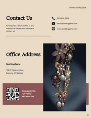 Cream and Maroon Simple Jewellery Catalogs - Página 3