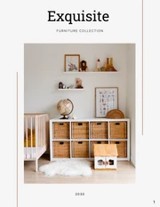 Minimalist White and Brown Furniture Catalog - Página 1