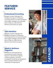 Minimalist Dark Blue Service Catalog - صفحة 2