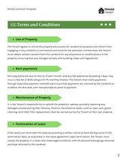House Rental Contract Template - Pagina 2