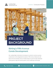 Teal Green And Blue Construction Proposal - صفحة 1