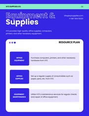 Modern Neon Purple Blue Cyan Resource Plan - Página 2