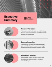 Simple Red Venture Proposal - Página 4
