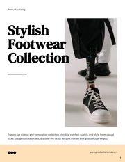 Cream And White Simple Product Catalog - Página 1