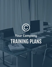 White And Blue Simple Elegant Modern Company Training Plans - صفحة 1