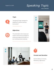 Speaking Engagement Proposal Template - Seite 4
