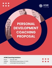 Personal Development Coaching Proposal - صفحة 1