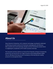Service Price Proposals - page 2