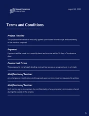 Service Price Proposals - page 5