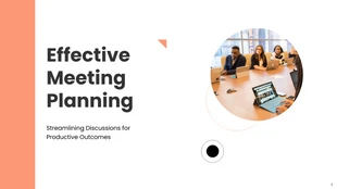 Free  Template: Presentazione minimalista della pianificazione dell'agenda Peach