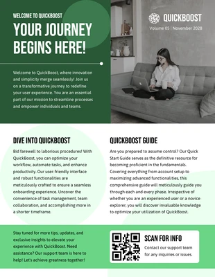 business  Template: النشرة الإخبارية لتأهيل المستخدم