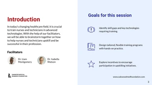 White Blue And Red Minimalist Simple Modern Business Brainstorm Presentation - صفحة 3