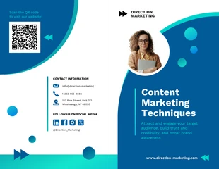 business interactive Template: Modelo de Brochura Bi-Dobrável
