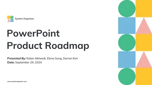 Free  Template: قالب خارطة طريق PowerPoint
