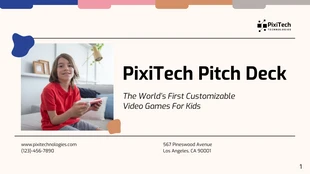 business  Template: Modello di Pitch Deck tecnologico bianco e pulito