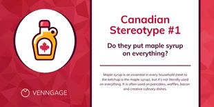Free  Template: Postagem no Twitter com perguntas frequentes sobre o estereótipo canadense