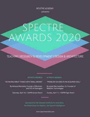 business  Template: Poster della conferenza sull'innovazione