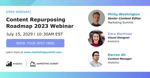 Free  Template: Virtuelle Veranstaltung Webinar LinkedIn Banner Ad