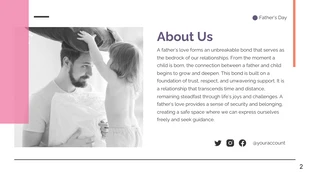 Purple and Pink Fathers Day Presentation - page 2