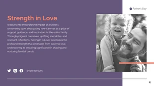 Purple and Pink Fathers Day Presentation - page 4