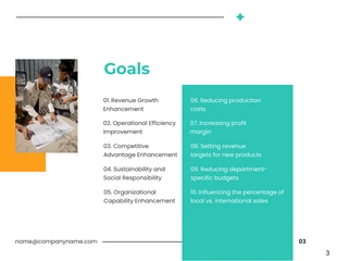Minimalist Simple Design Strategic Working Plan - page 3