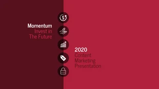business  Template: Presentazione del piano di marketing dei contenuti