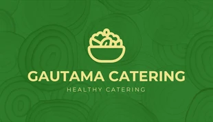 Free  Template: Cartão De Visita Padrão de Textura Moderna Verde Claro e Amarelo Saudável