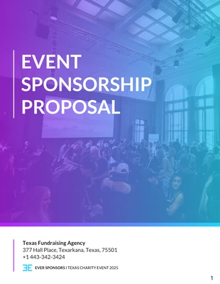 premium  Template: Gradient Propuesta de patrocinio de eventos